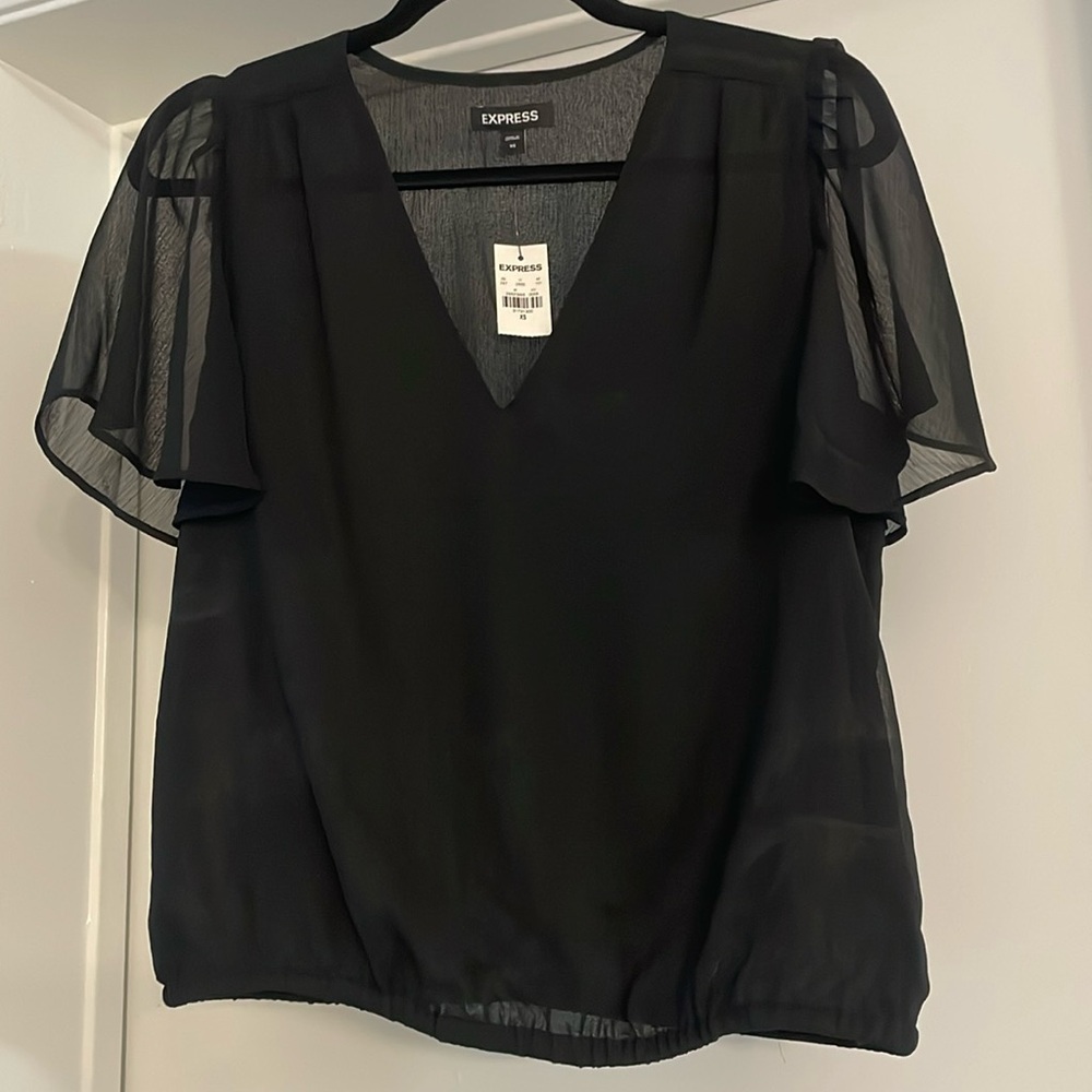 Black Express work blouse